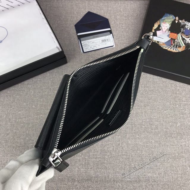 prada手包 普拉達十字紋牛皮手拿包 2NG005 PRADA限量版最新摩登態度系列手包  pyd2263